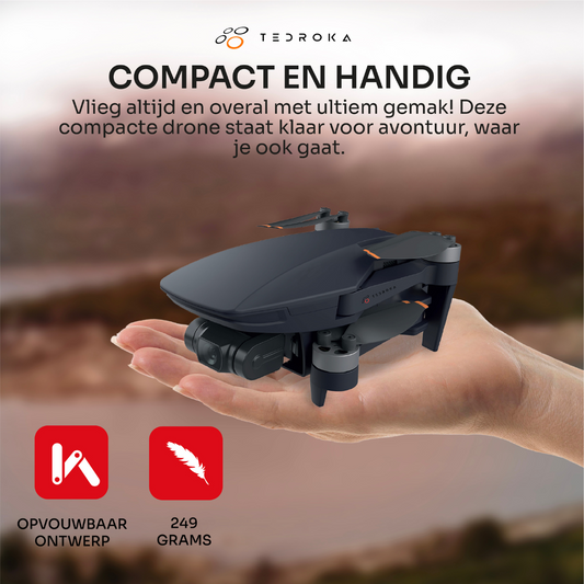 Tedroka® C-Fly mini Drone met Powerbank
