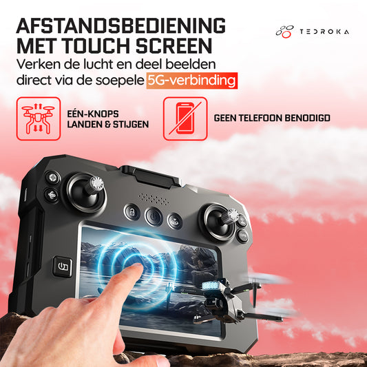 Tedroka® KAI TWO Pro Drone met Touchscreen Scherm