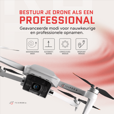 Tedroka® CFLY Mini 2 Drone – 4K UHD Camera, 66 Minuten Vliegtijd, 5000m Bereik, GPS & GLONASS, 3-Assige Gimbal, 128GB Opslag, 20MP Foto, Onder 249g, Intelligente Vluchtmodi, Visuele Tracking, 4K/30FPS QuickShots, Max 5KM Transmissie