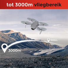 Tedroka C-Fly Professionele Drone met 4K Camera, GPS, 52 min Vliegtijd, FPV, Inclusief 2 Batterijen, Powerbank, Cameratas, Draagbare Tas, Landing Pad en 64GB SD Kaart