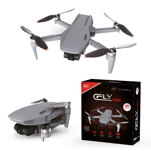 Tedroka C-Fly Drone met 4K Camera, GPS, 52 min Vliegtijd, FPV, Inc. 2 Batterijen, Powerbank 10.000mah, draagbare tas en 64GB SD Kaart.
