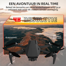 Tedroka B5 mini Professionele Drone met 4K Camera, GPS, 52 min Vliegtijd, FPV, Inclusief 2 Batterijen, Powerbank, Cameratas, Draagbare Tas, Landing Pad en 64GB SD Kaart