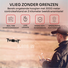 Tedroka B5 Mini Drone met GPS 4K-camera | Vliegtijd van 26 minuten | WIFI FPV Borstelloze Drone | Professionele Mini Drone | 4K UHD-video in een inklapbaar lichtgewicht ontwerp